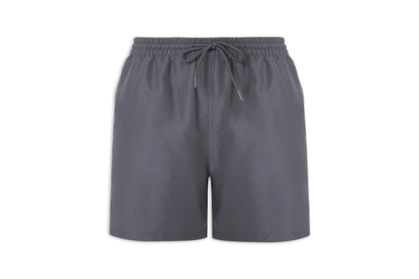 Short Masculino De Praia Básico - Cinza