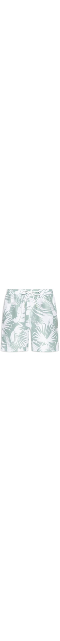 Short Masculino De Praia Básico Estampado - Verde