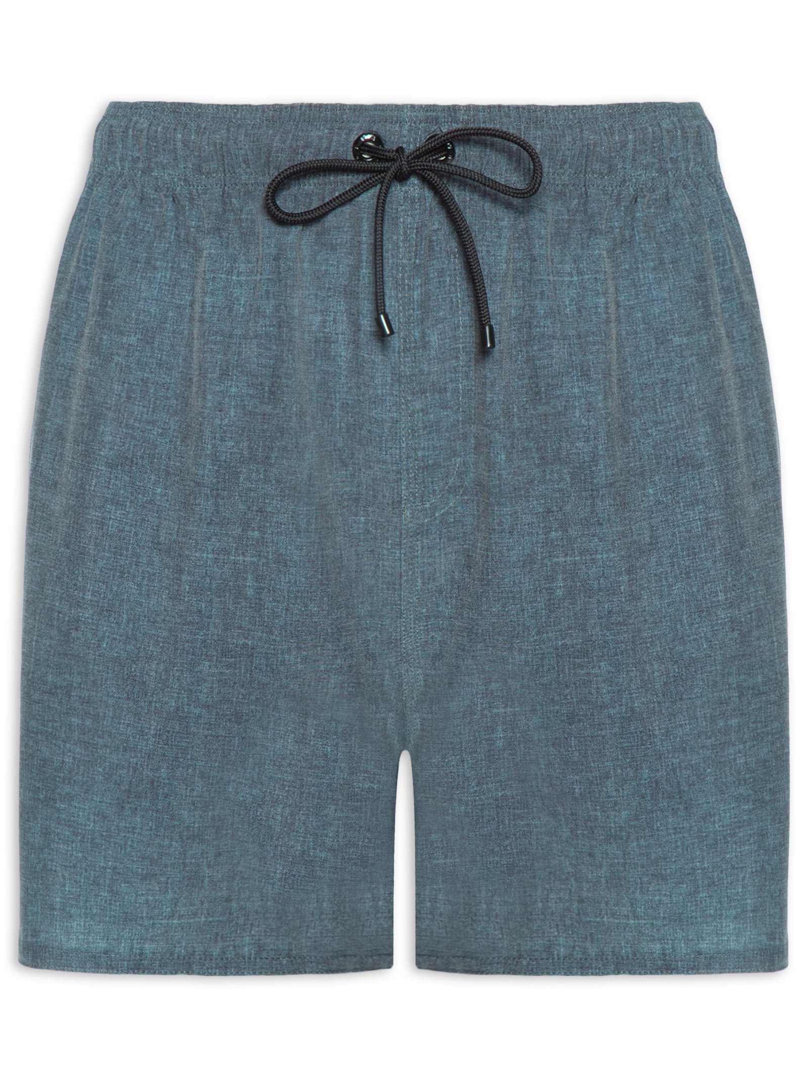 Short Masculino De Praia Básico Textura Cinza Reserva