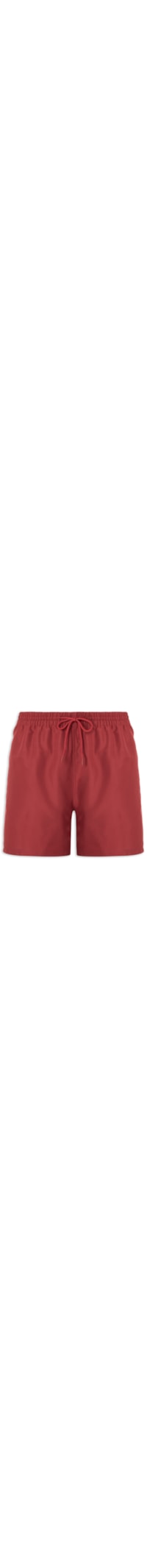 Short Masculino De Praia Básico - Vermelho