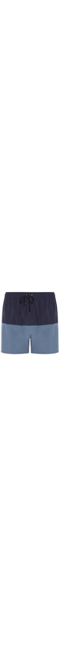 Short Masculino de Praia Color Block - Azul