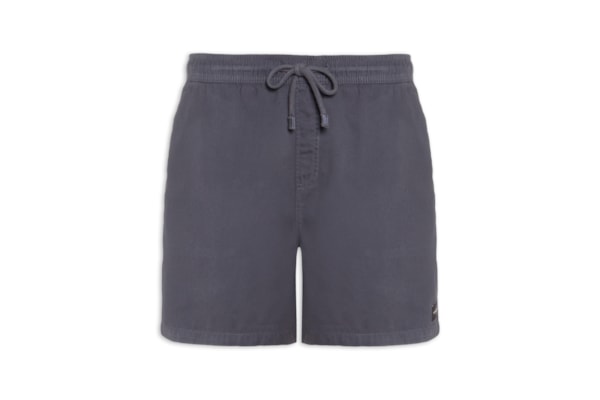 Short Masculino De Praia Com Cós Ajustável - Azul