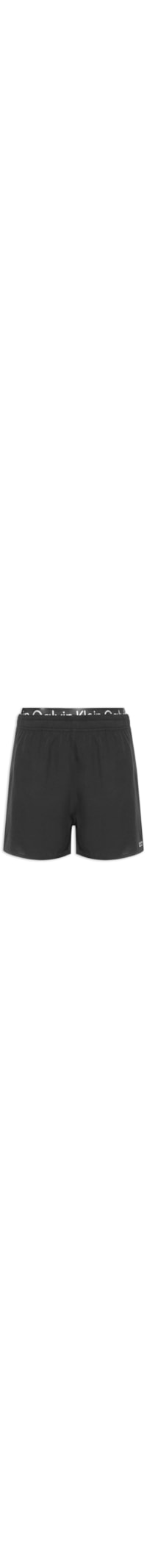 Short Masculino De Praia Com Cós De Elástico - Preto