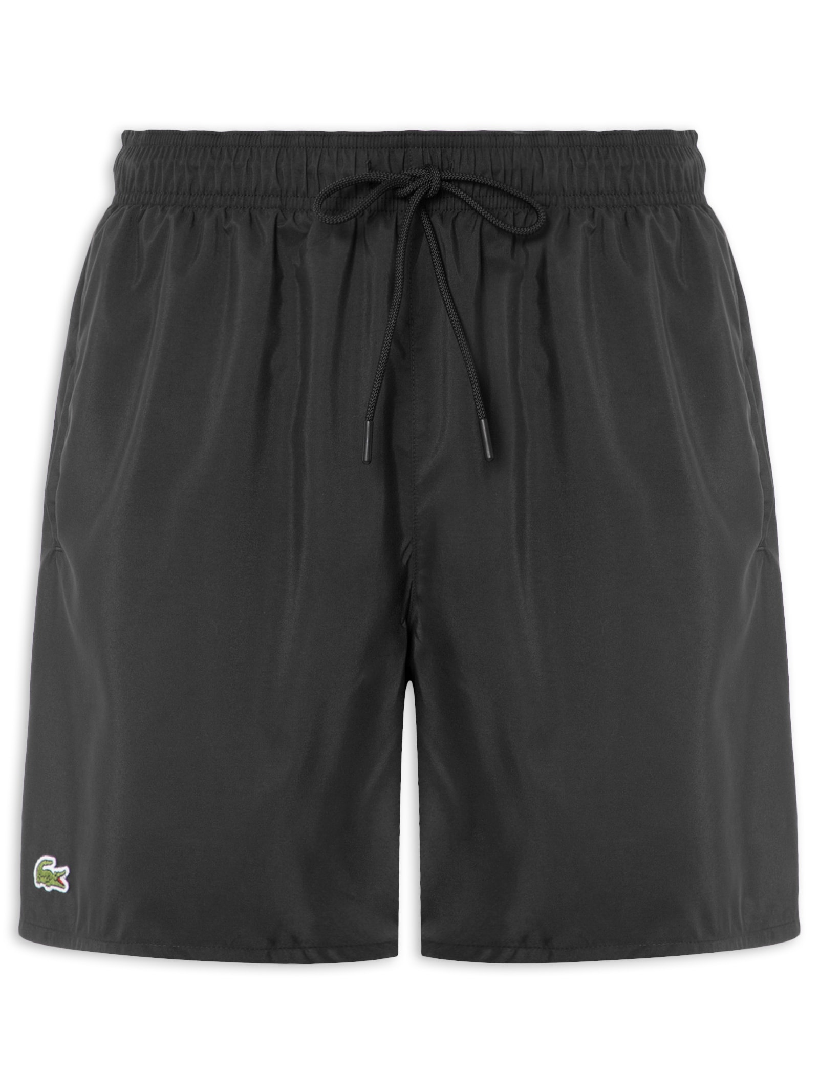 Short Masculino De Praia Com Logo Preto Lacoste