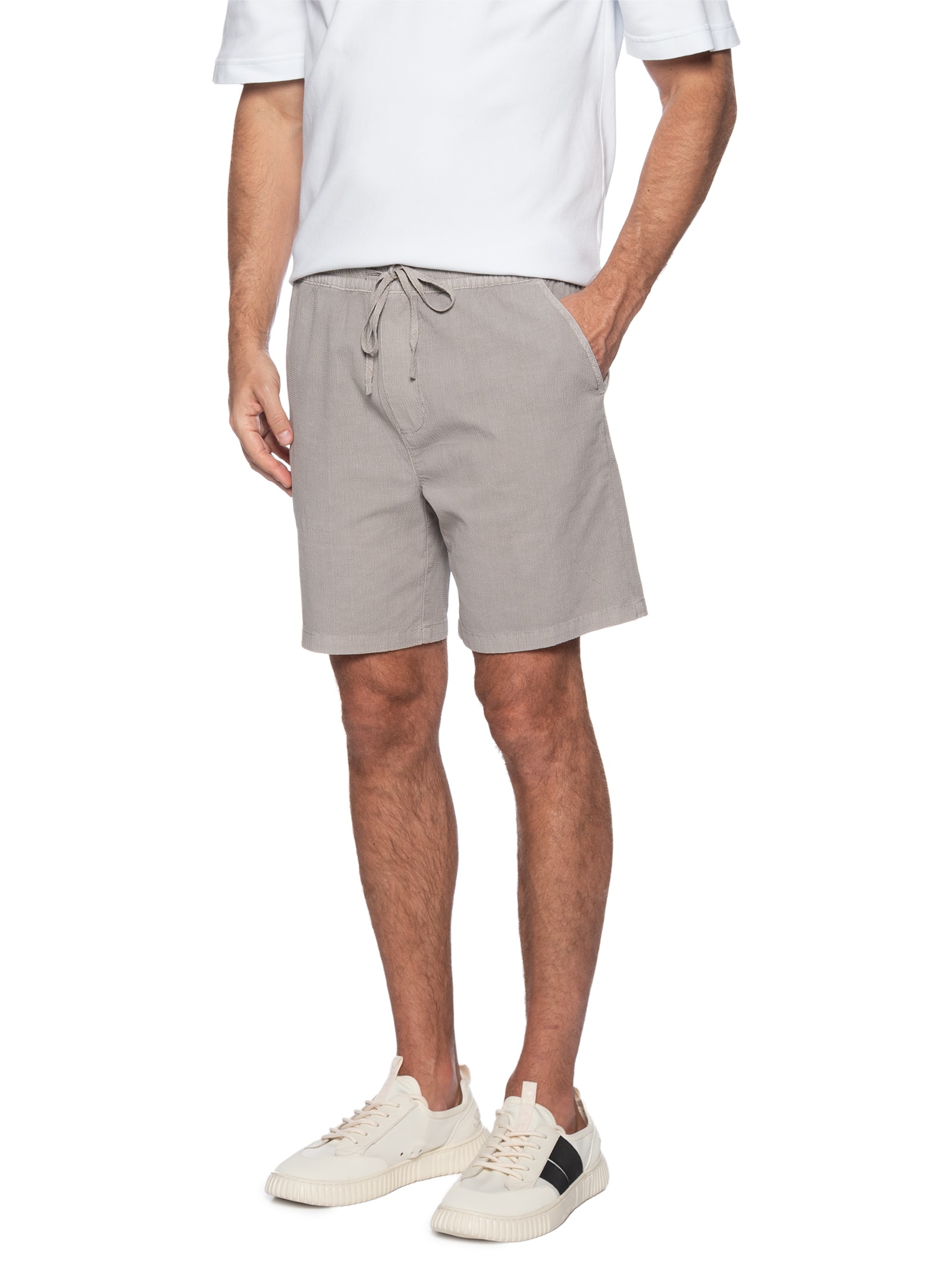 Short Masculino De Praia Comfort Ruga Cinza Austral