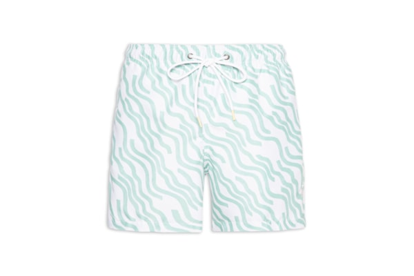 Short Masculino De Praia Estampa Curves - Verde