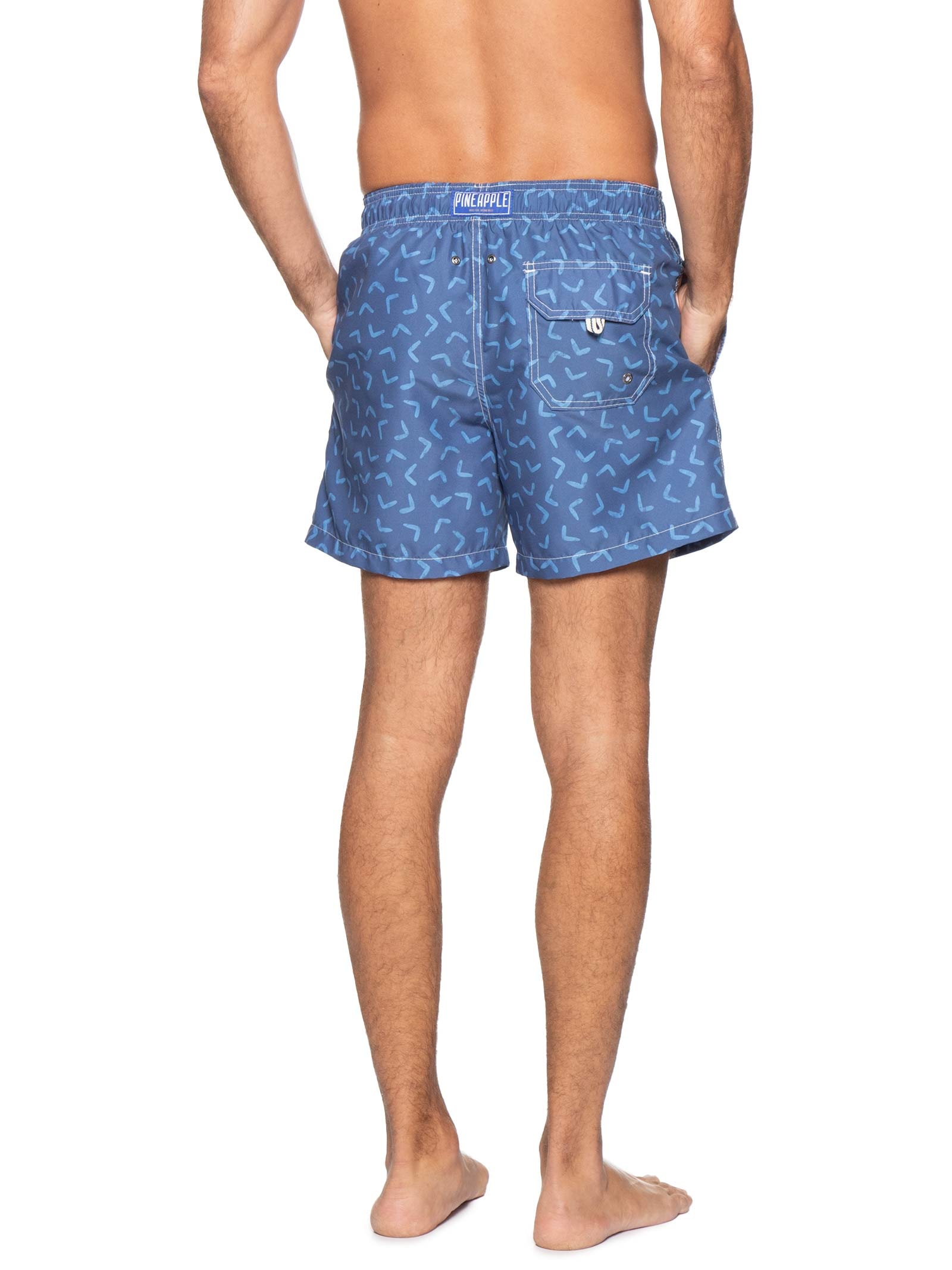 Short Masculino De Praia Estampa Graphic Azul Pineapple