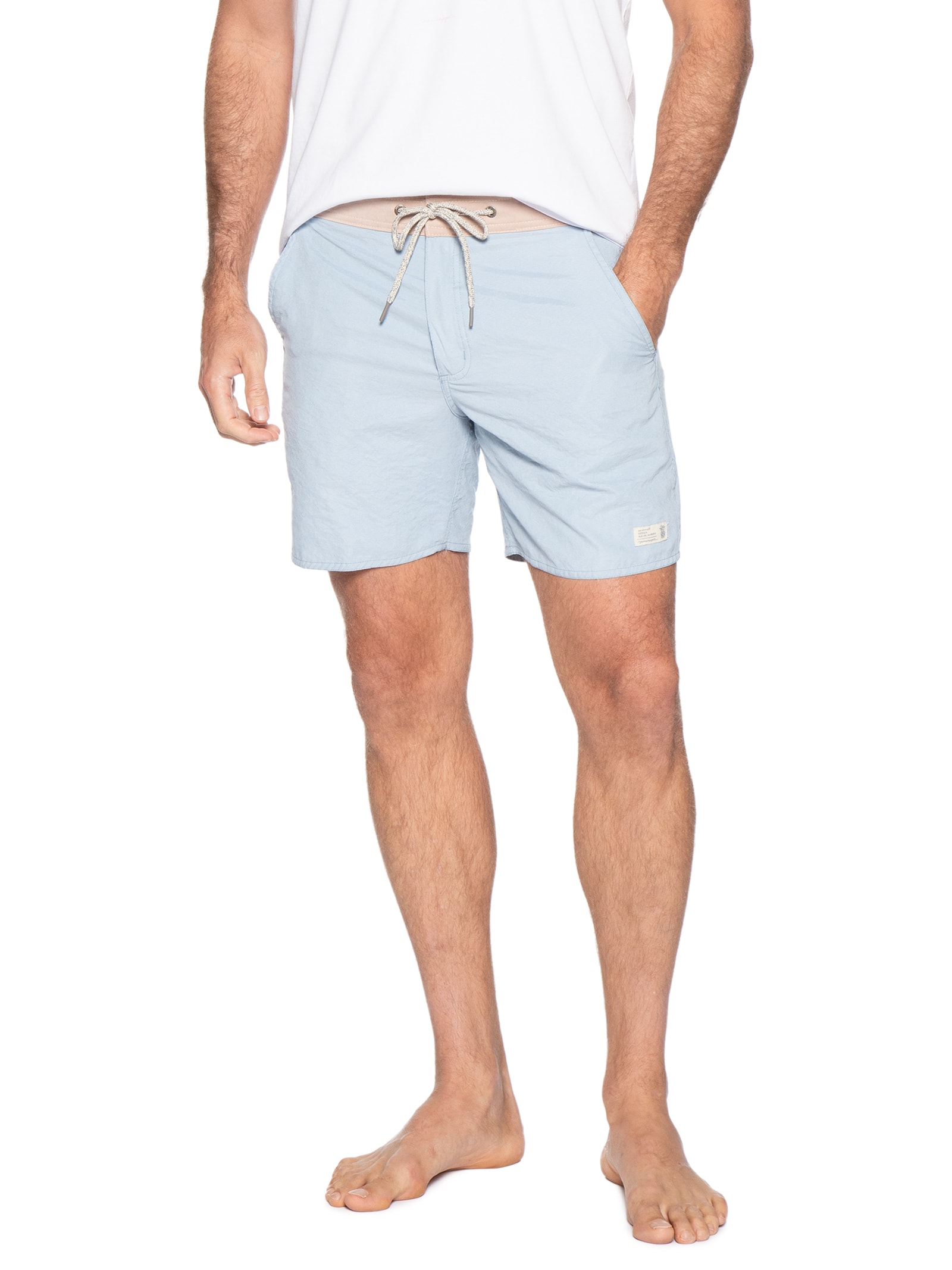 Short Masculino De Praia Leblon Azul Pineapple