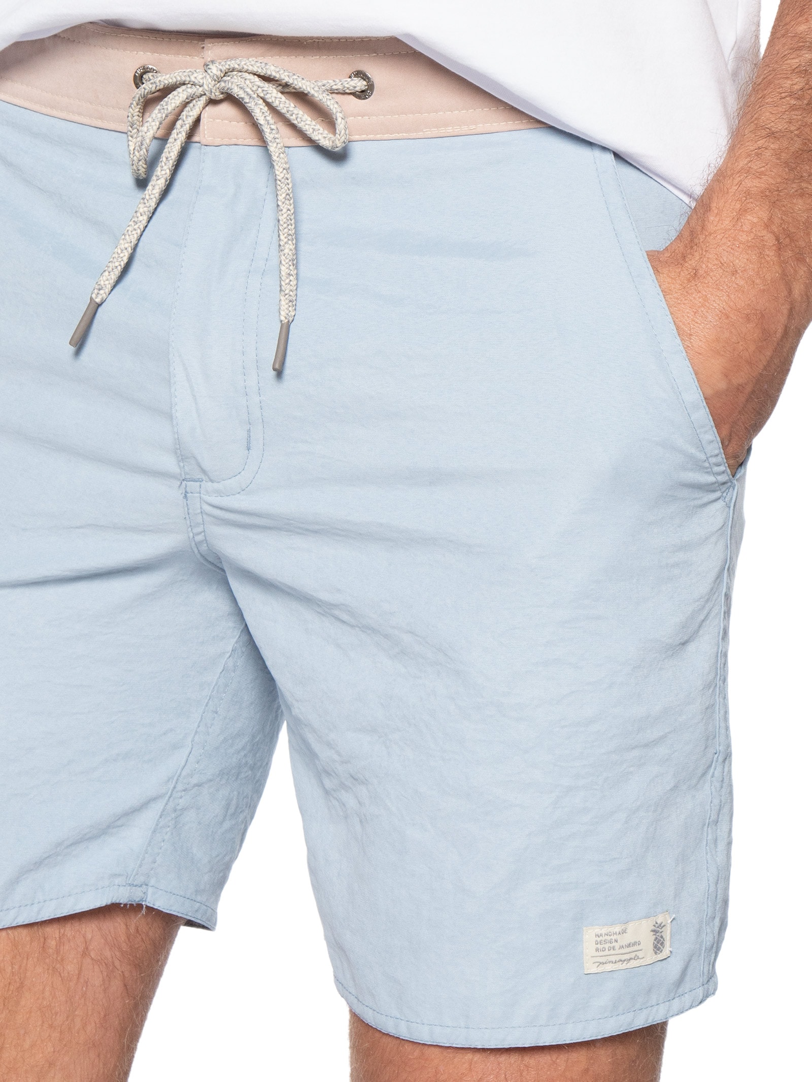 Short Masculino De Praia Leblon Azul Pineapple