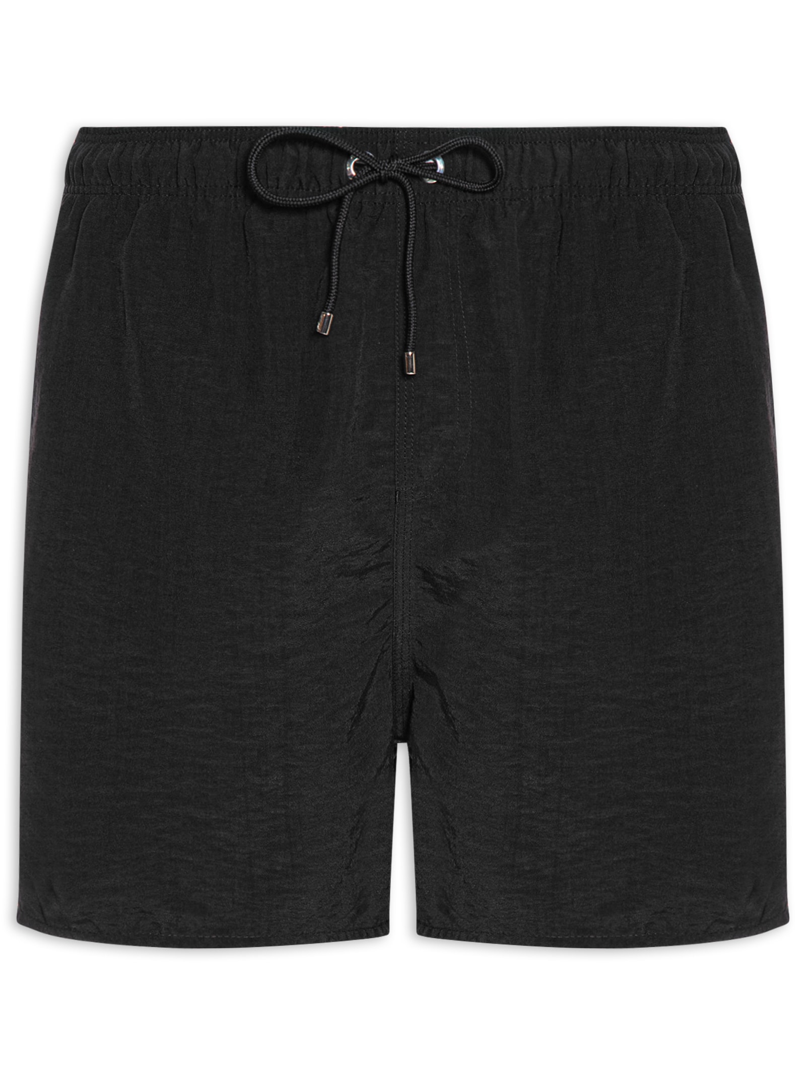 Short Masculino de Praia Liso Premium Preto Reserva