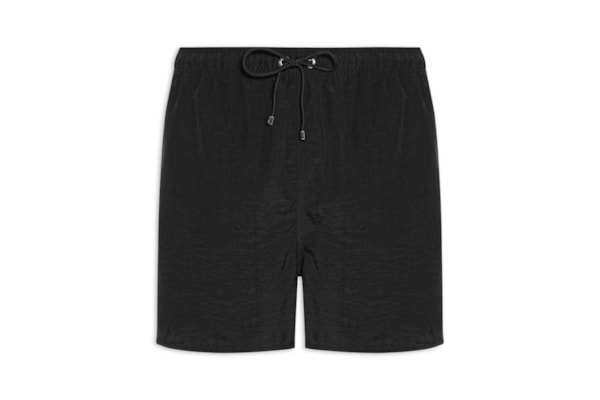 Short Masculino de Praia Liso Premium - Preto