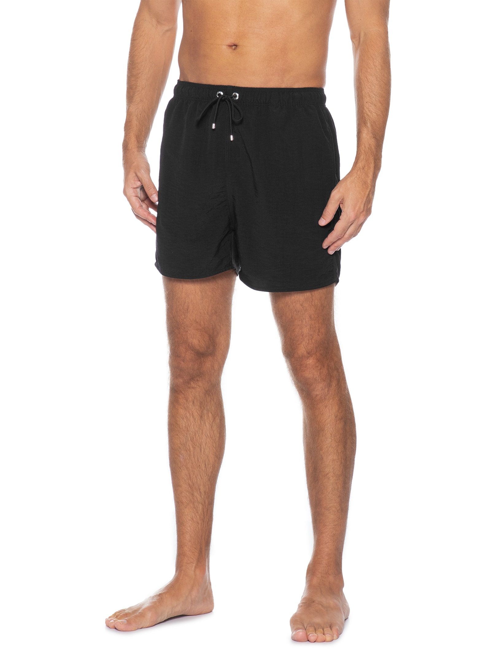 Short Masculino de Praia Liso Premium Preto Reserva