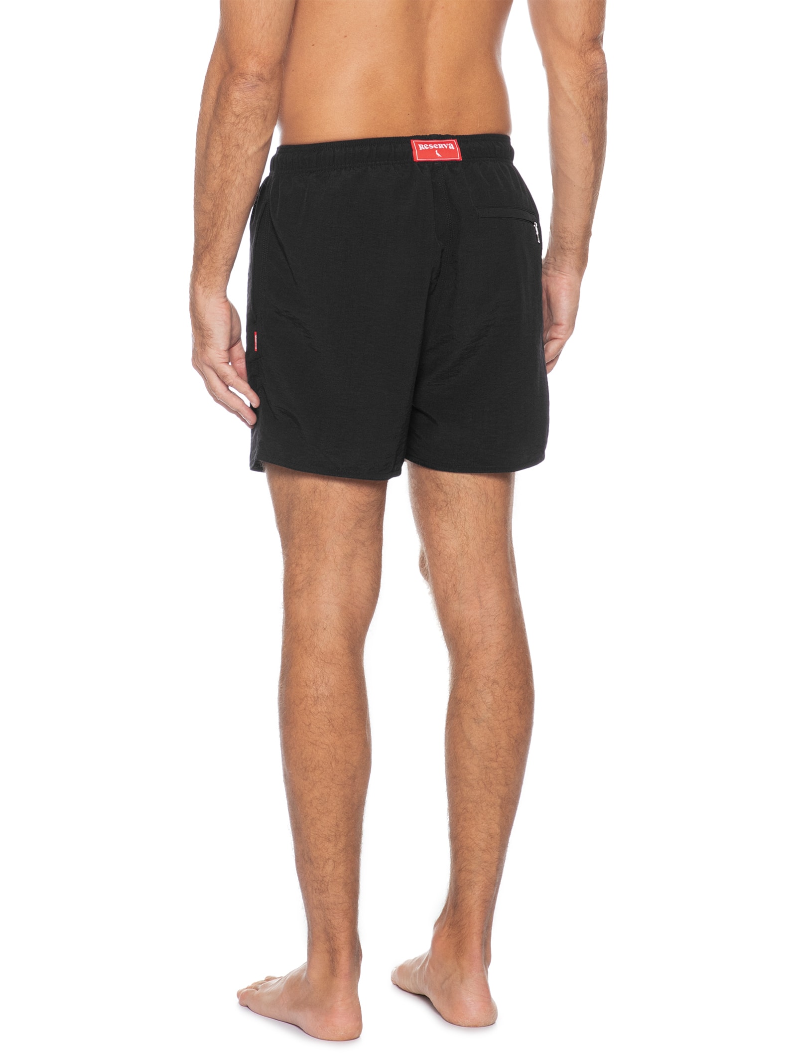 Short Masculino de Praia Liso Premium Preto Reserva
