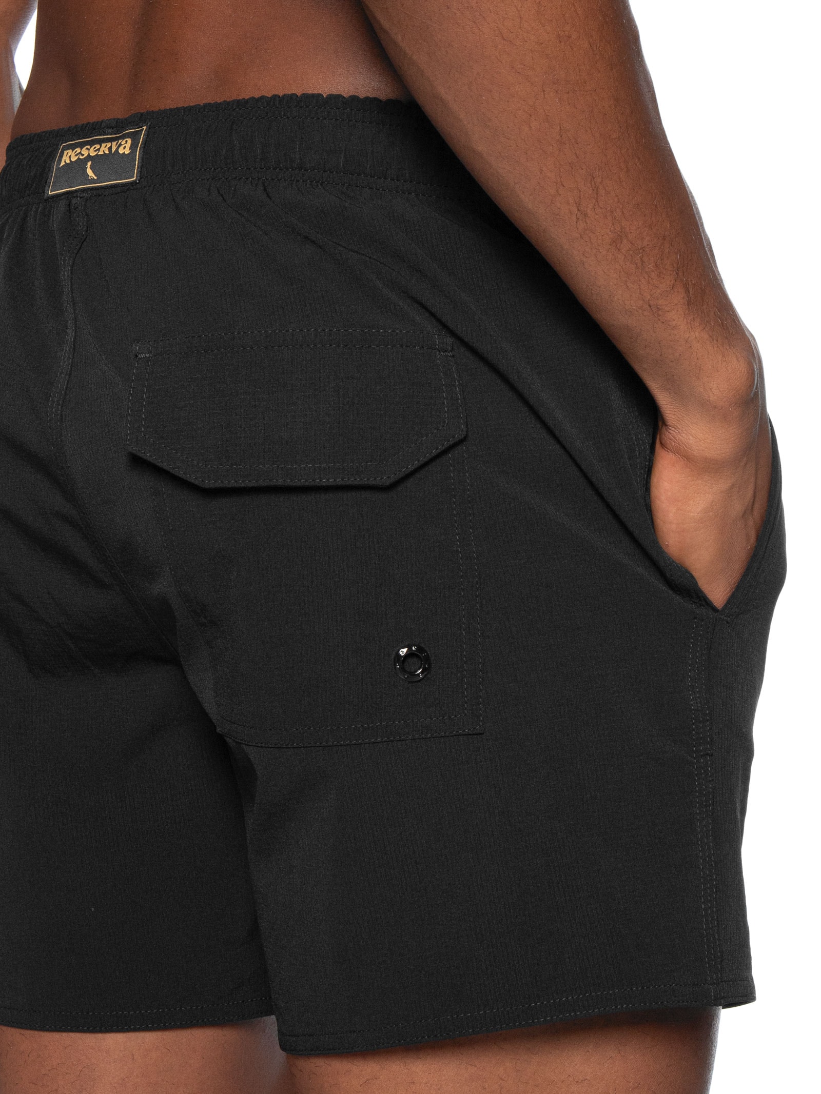 Short Masculino De Praia Ripstop Preto Reserva
