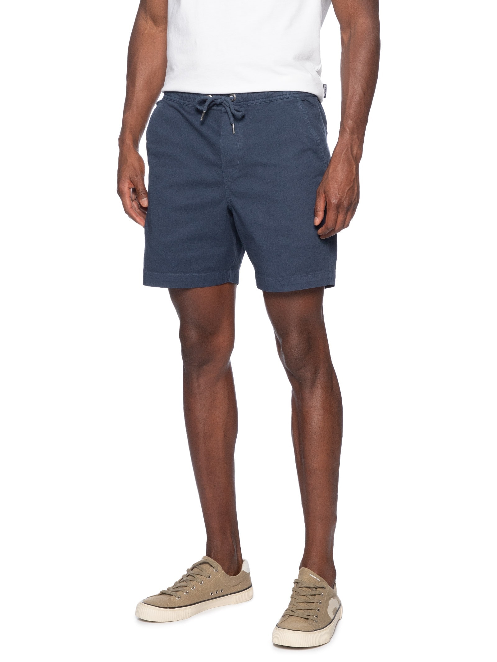 Short Masculino Elástico Estonado Azul Reserva