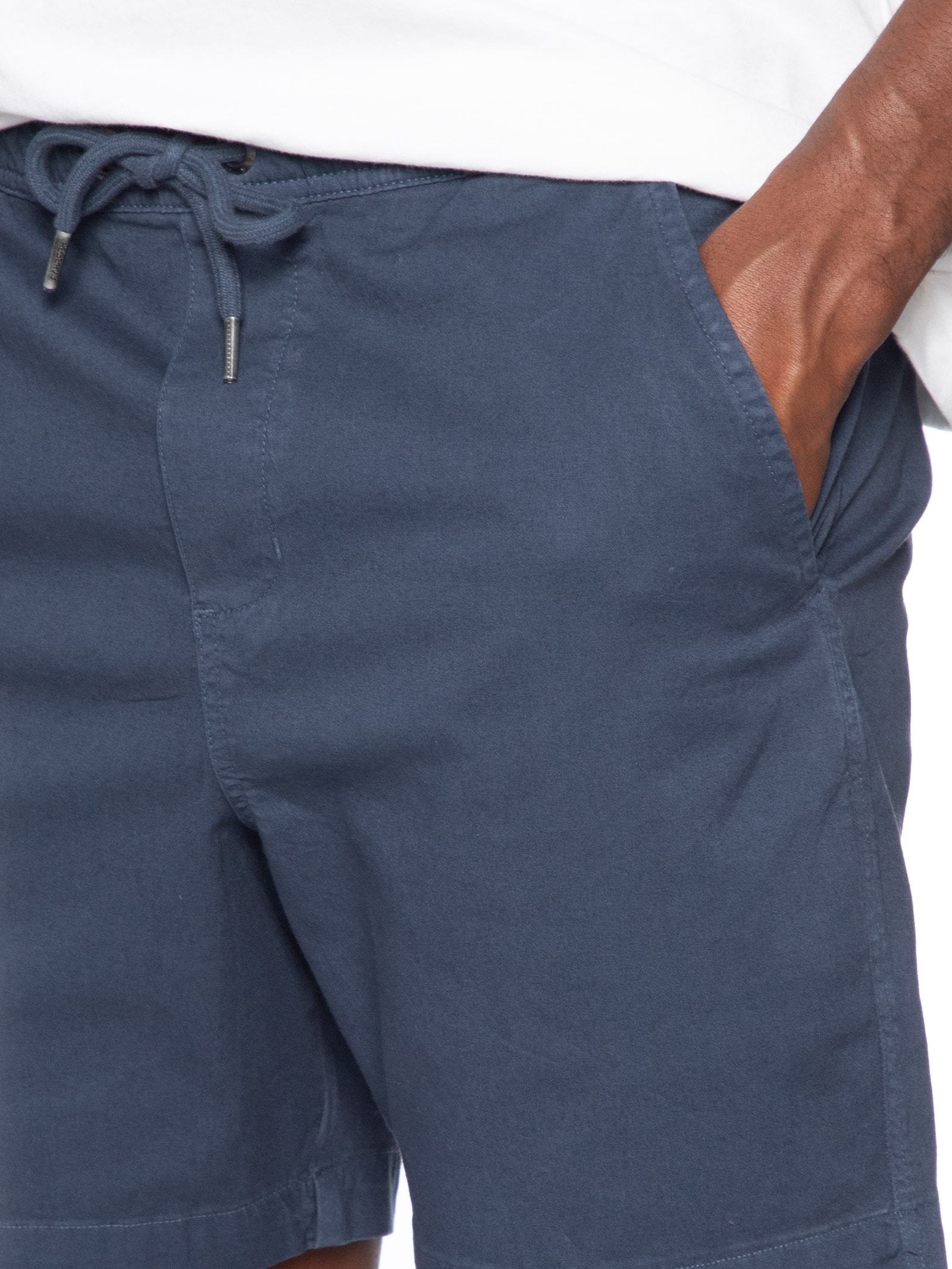Short Masculino Elástico Estonado Azul Reserva