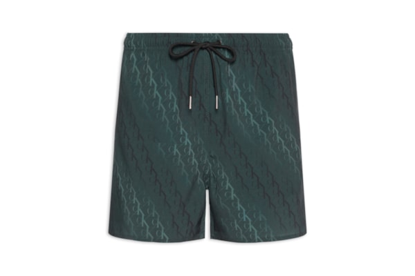 Short Masculino Elástico Monograma - Preto