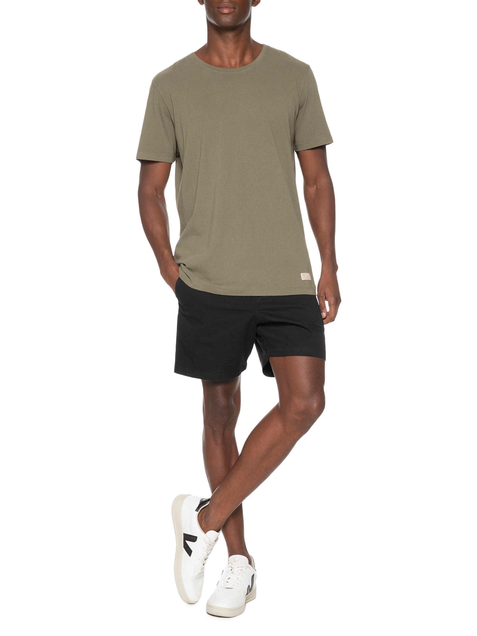 Short Masculino Elástico Red Bird Preto Reserva