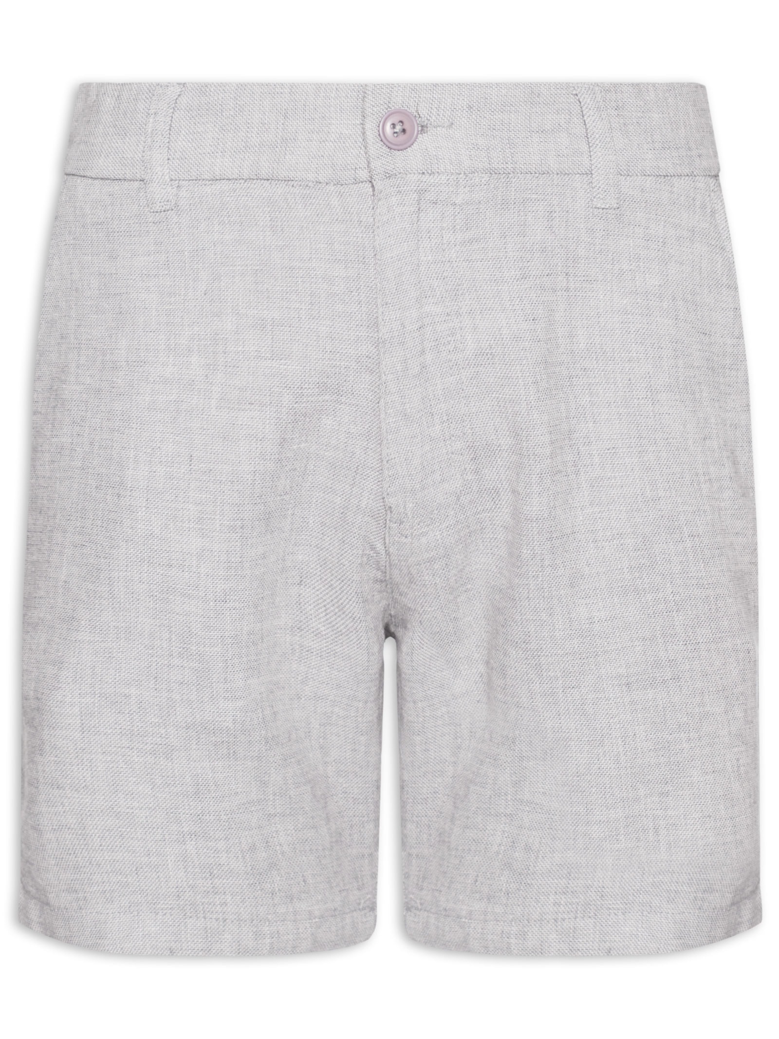 Short Masculino em Blend Linho – Cinza '2 Essential