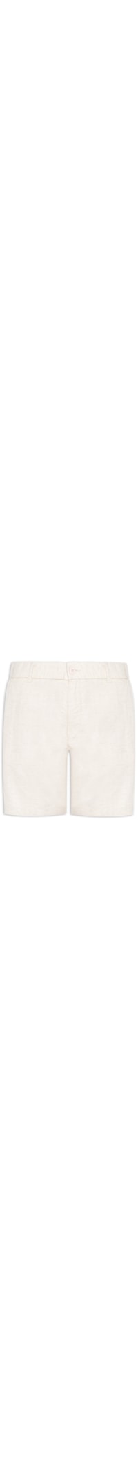 Short Masculino Em Misto Linho - Bege