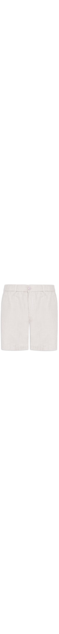 Short Masculino Em Misto Linho - Cinza