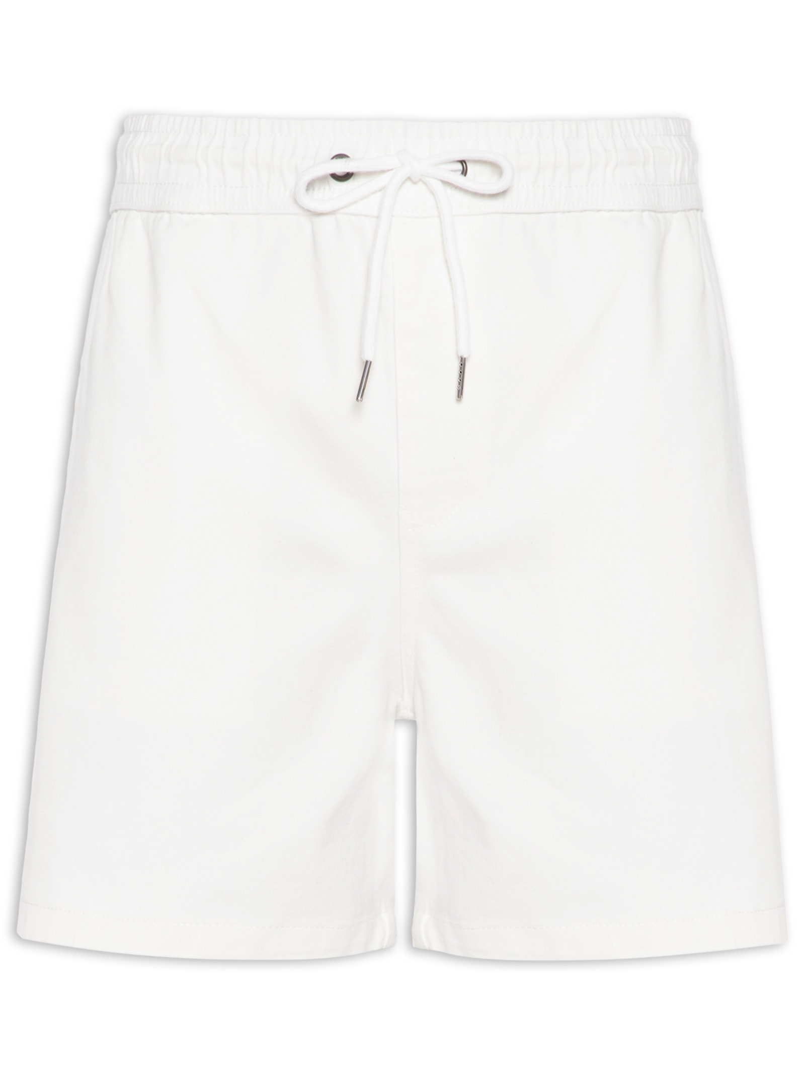 Short Masculino em Sarja – Branco Basiq Men