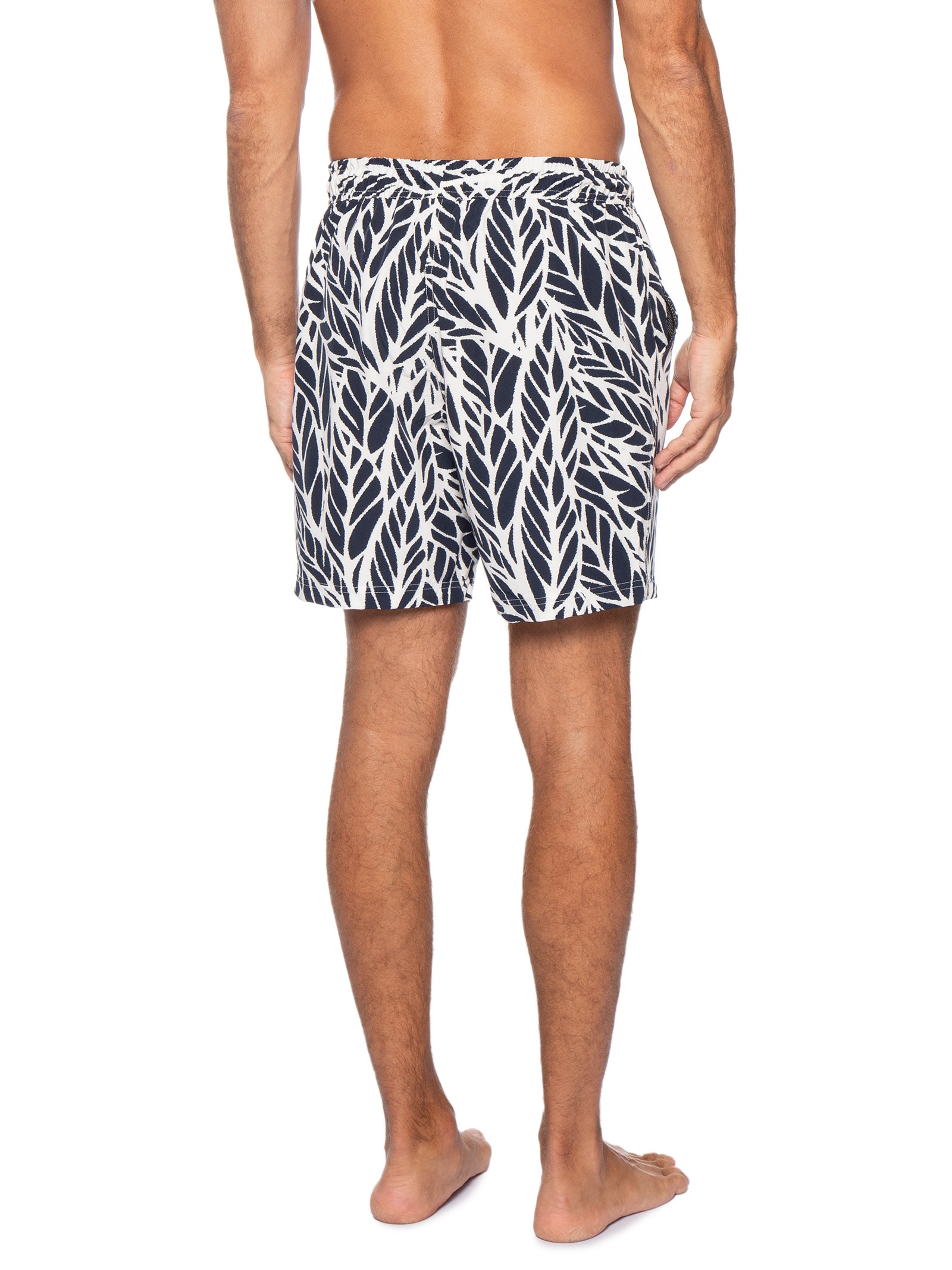 Short Masculino Estampado Beachwear Azul Basiq Men