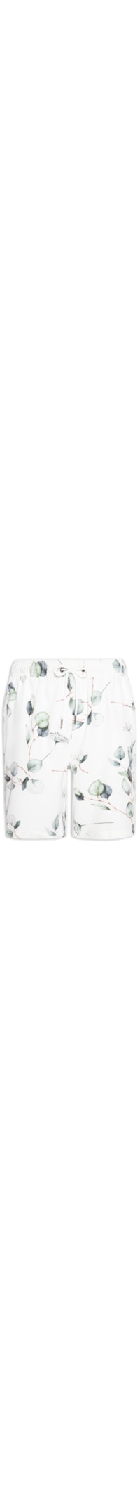 Short Masculino Estampado Beachwear - Branco
