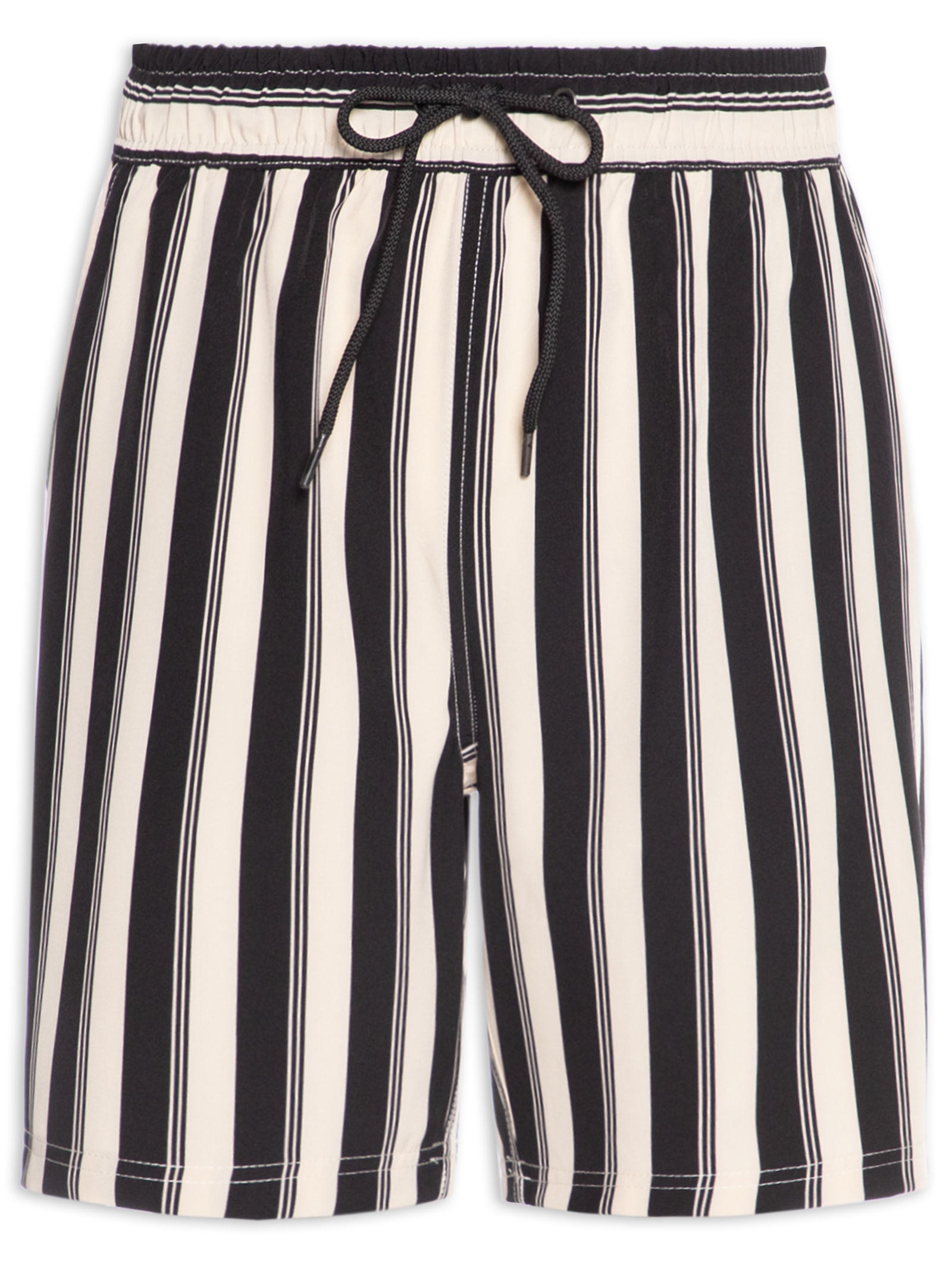 Short Masculino Estampado Beachwear Preto Basiq Men