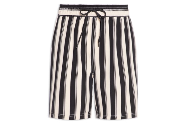 Short Masculino Estampado Beachwear - Preto