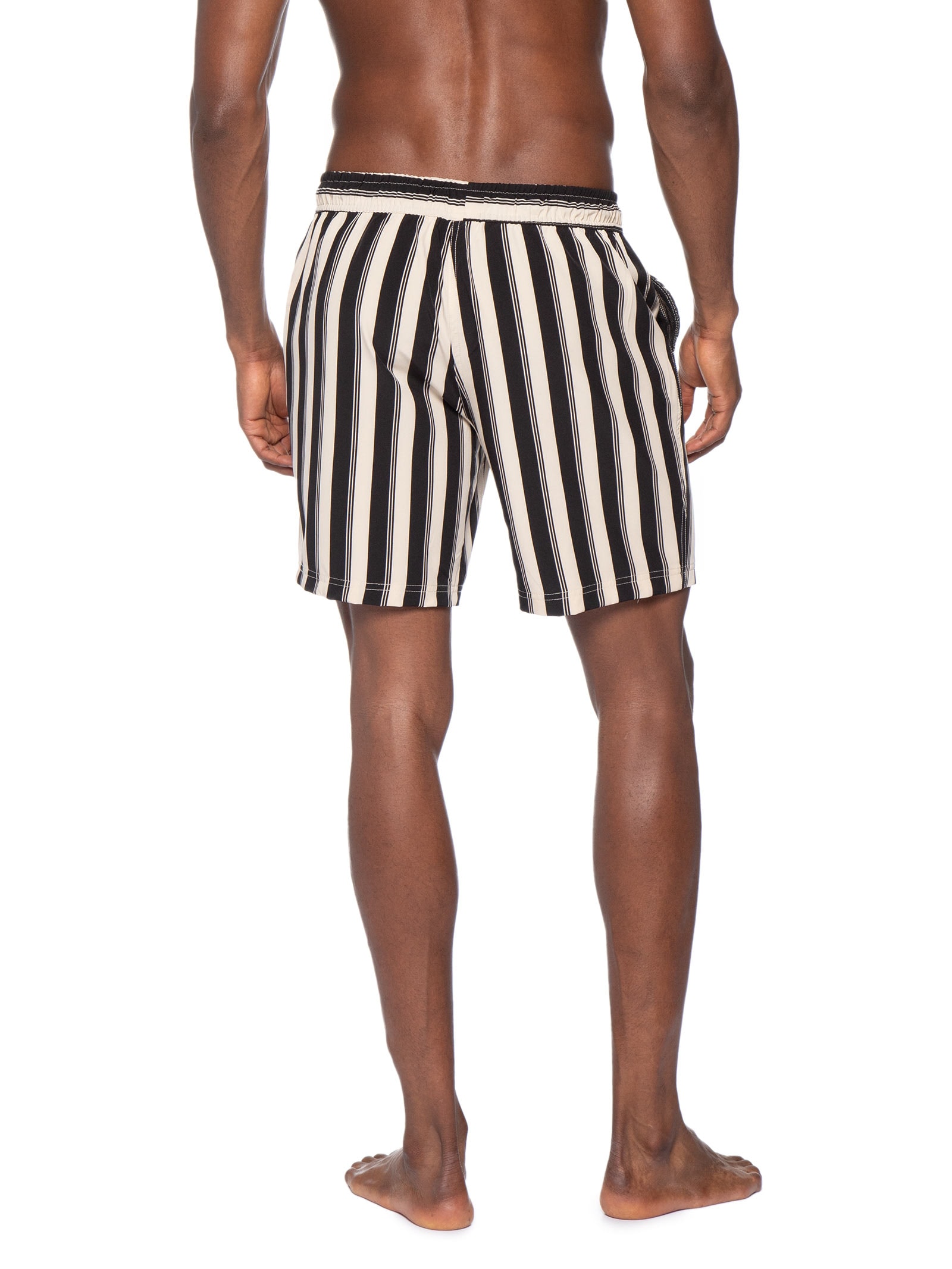 Short Masculino Estampado Beachwear Preto Basiq Men