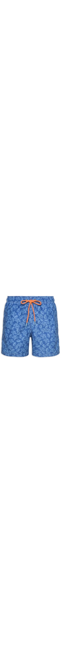 Short Masculino Estampado Coral - Azul