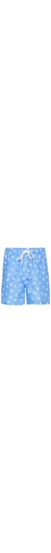 Short Masculino Estampado Passaros - Azul