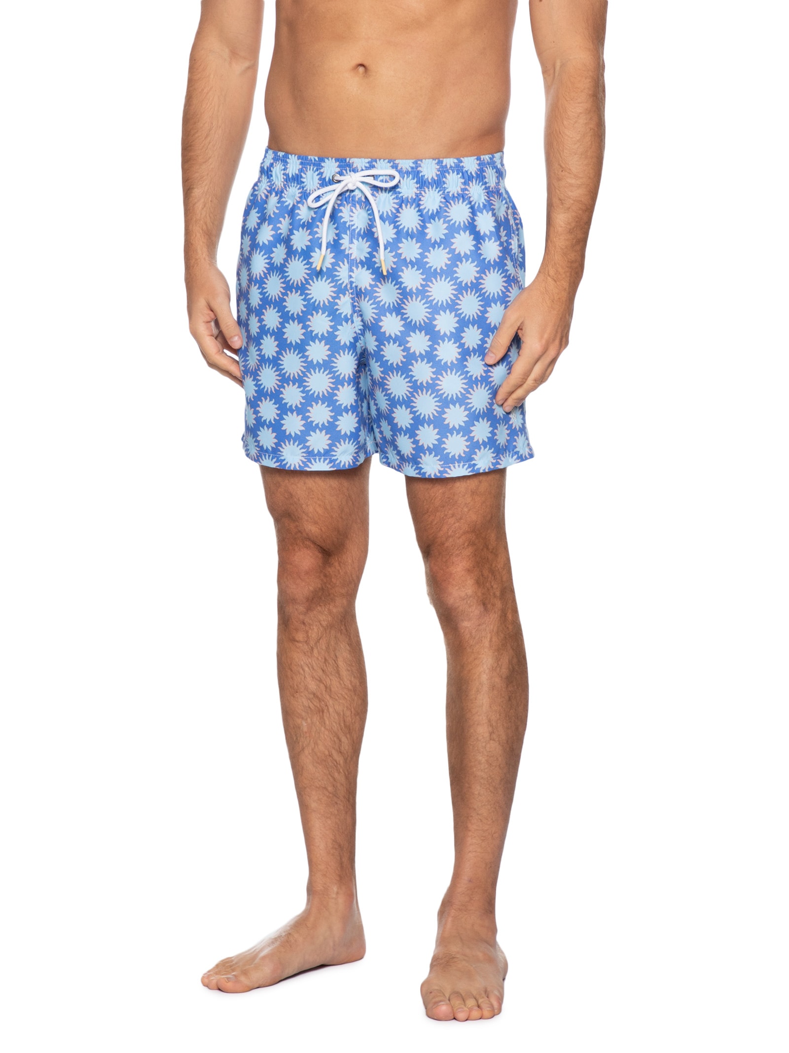 Short Masculino Estampado Soleil Azul Pineapple