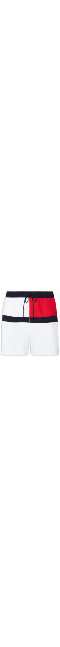 Short Masculino Flag Md Drawstring - Branco