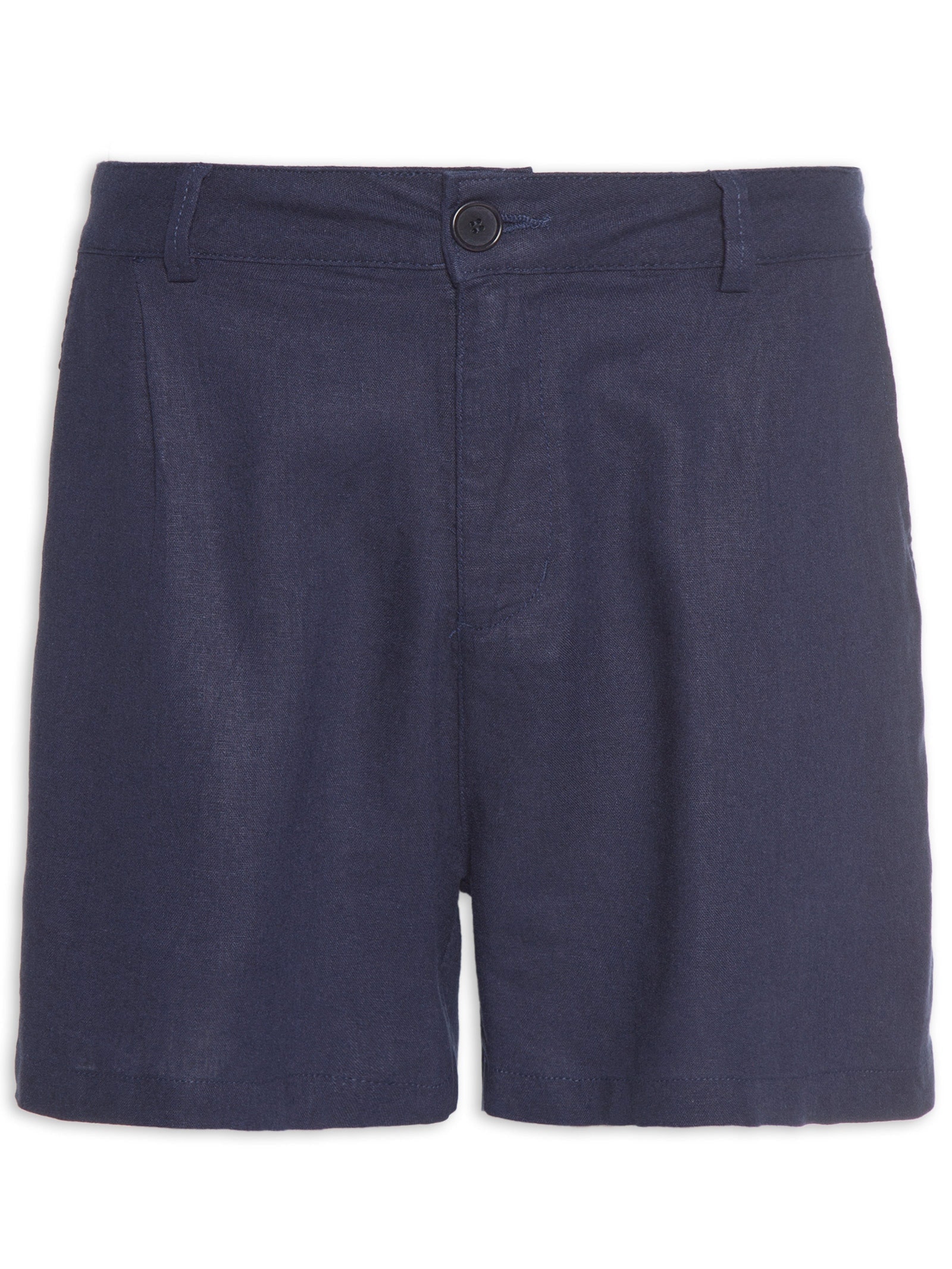 Short Masculino Fluid Linen Pleats Azul Osklen