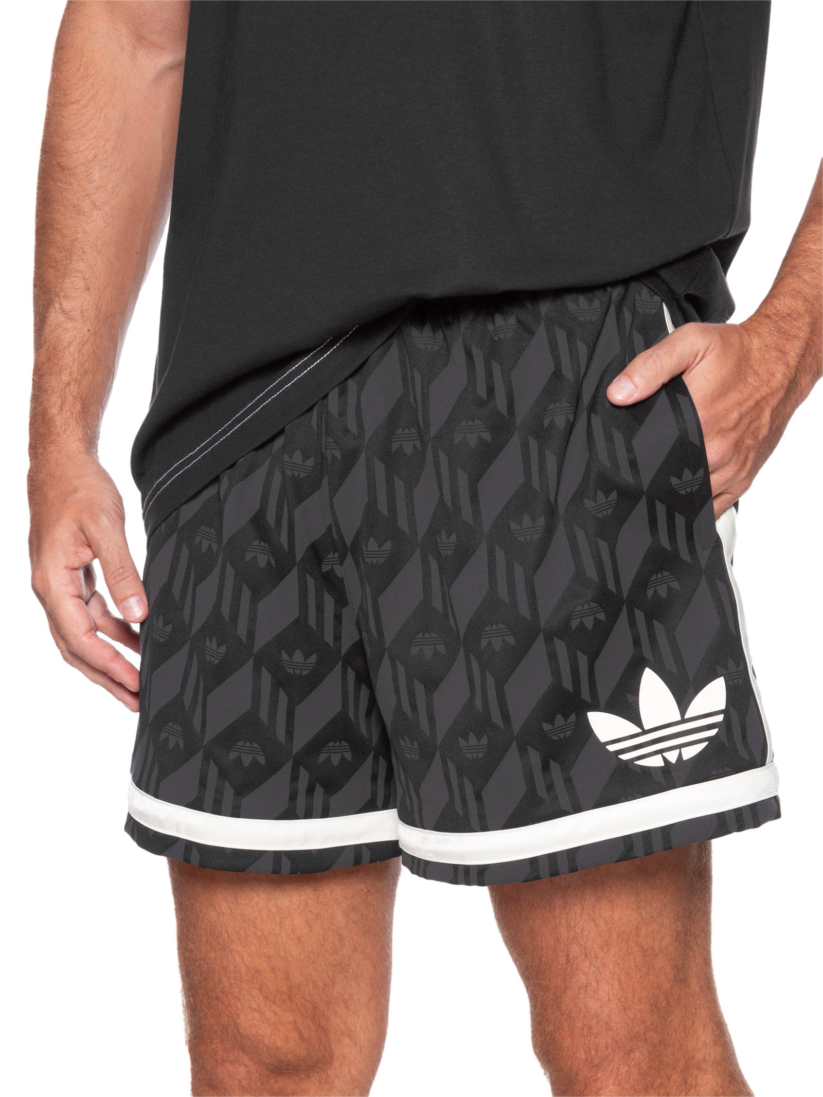 Adidas Originals - Short Masculino Jacquared - Preto