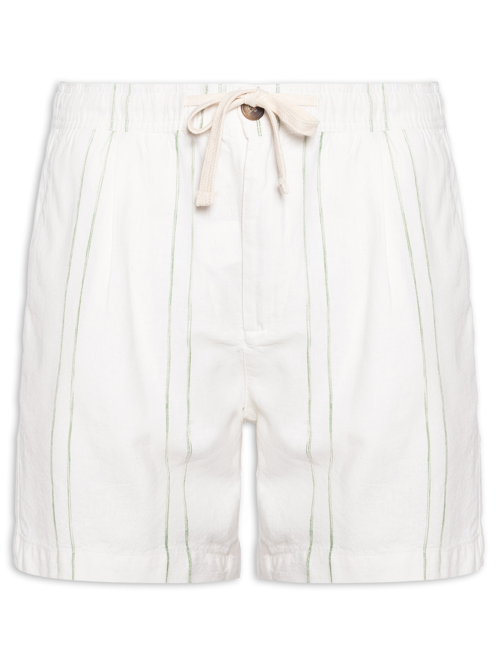 Short Masculino Linho Listra Summer Verde Foxton