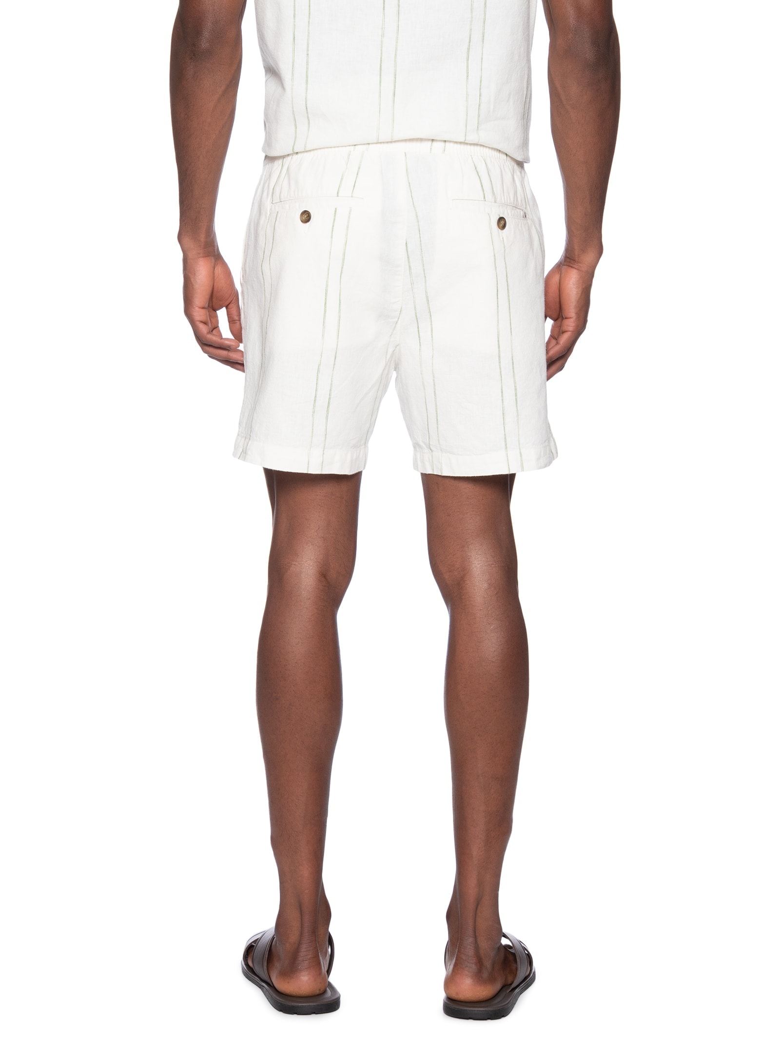 Short Masculino Linho Listra Summer Verde Foxton