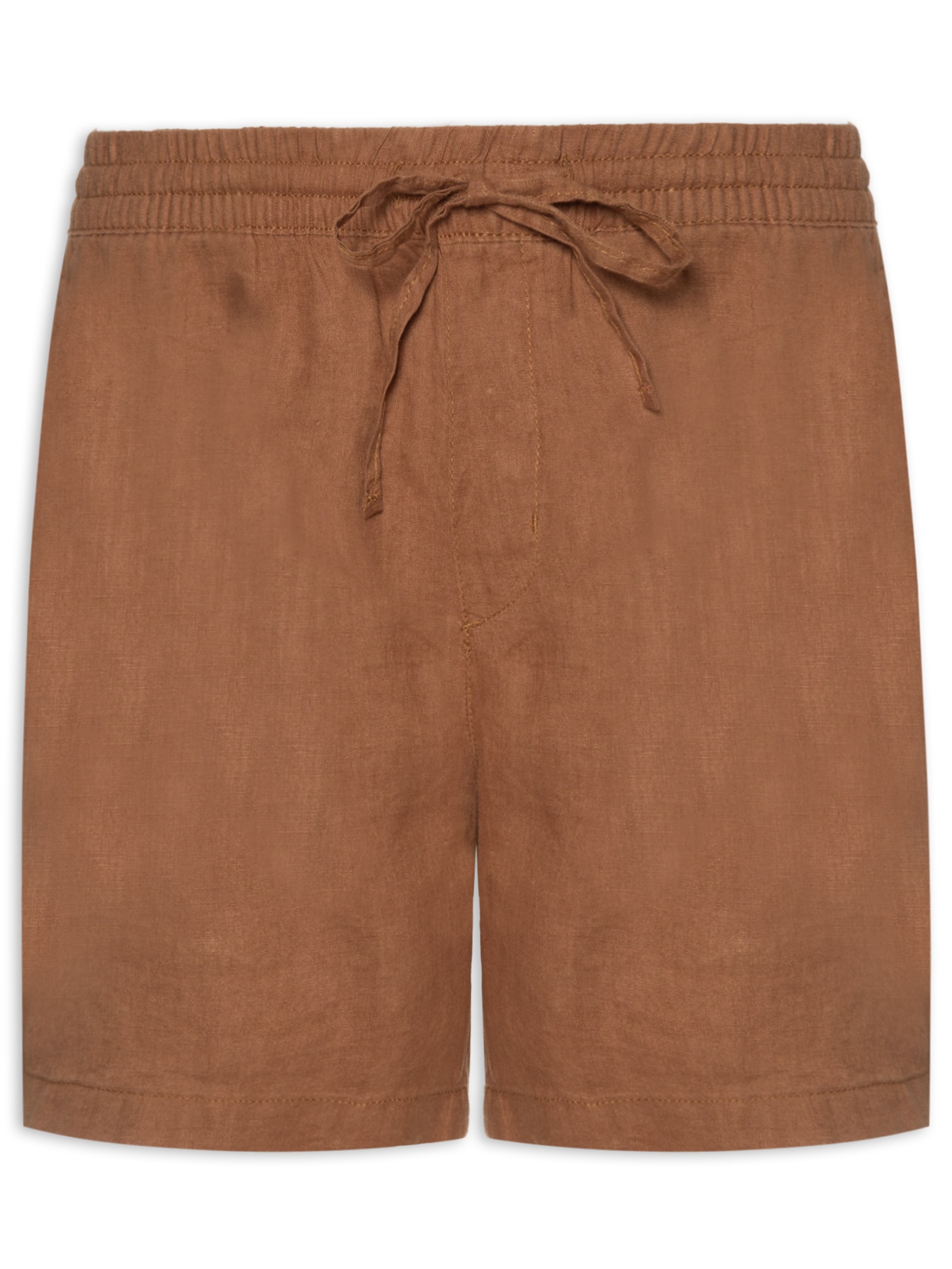 Short Masculino Linho Summer Marrom Oficina Reserva