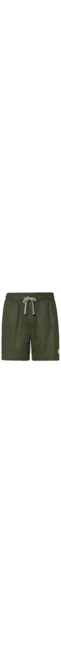 Short Masculino Linho - Verde