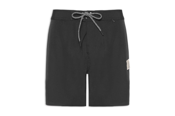 Short Masculino Liso Beachwear - Preto