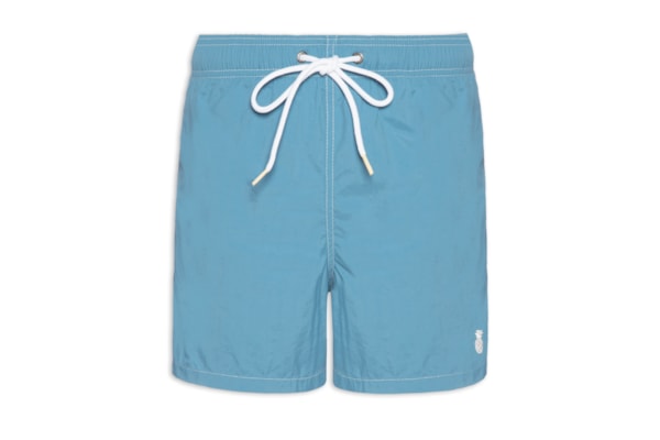 Short Masculino Liso De Praia - Azul