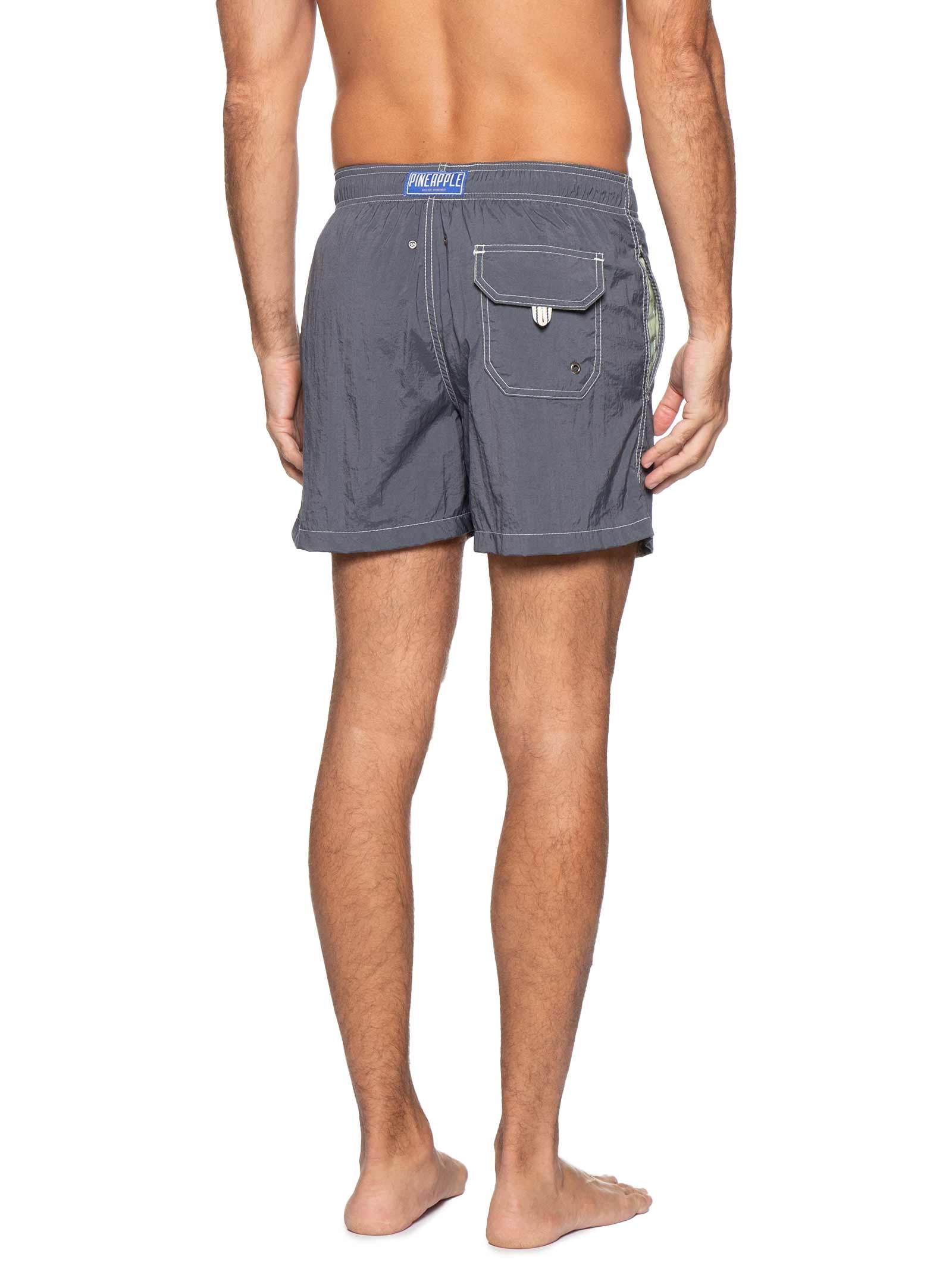 Short Masculino Liso De Praia Azul Pineapple