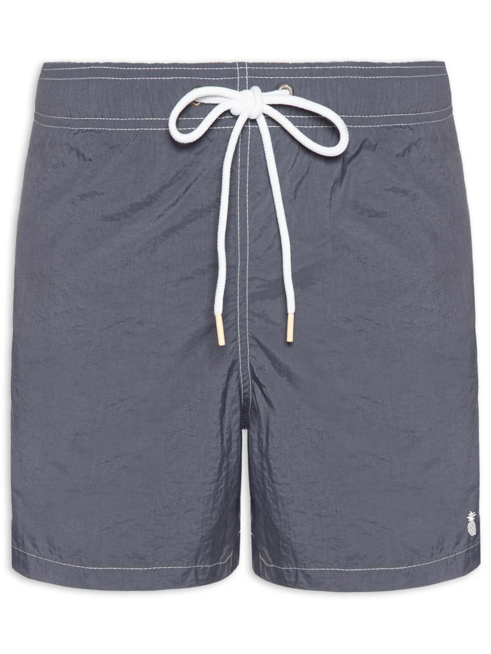 Short Masculino Liso De Praia Azul Pineapple