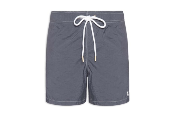 Short Masculino Liso De Praia - Azul