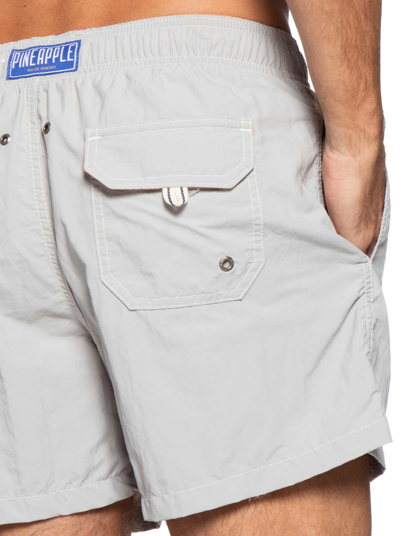 Short Masculino Liso De Praia Cinza Pineapple