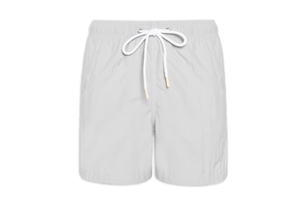 Short Masculino Liso De Praia - Cinza