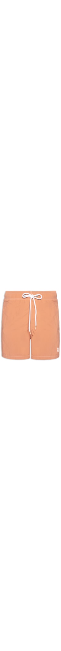 Short Masculino Liso De Praia - Laranja