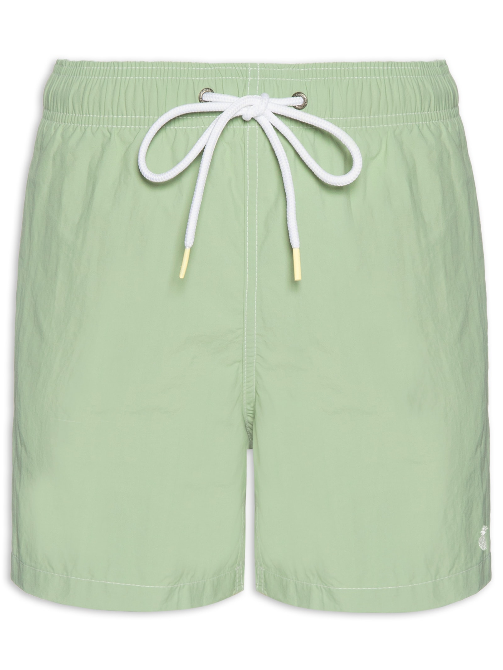 Short Masculino Liso De Praia Verde Pineapple